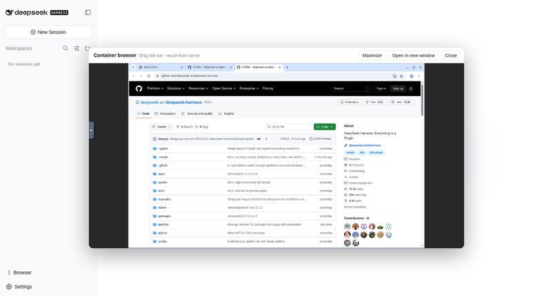 runzhliu/deepseek-harness-docker 截图预览
