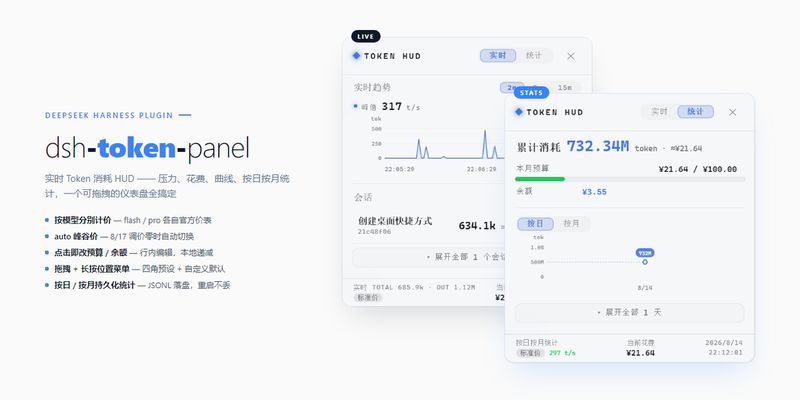 juhe291/dsh-token-panel 截图预览