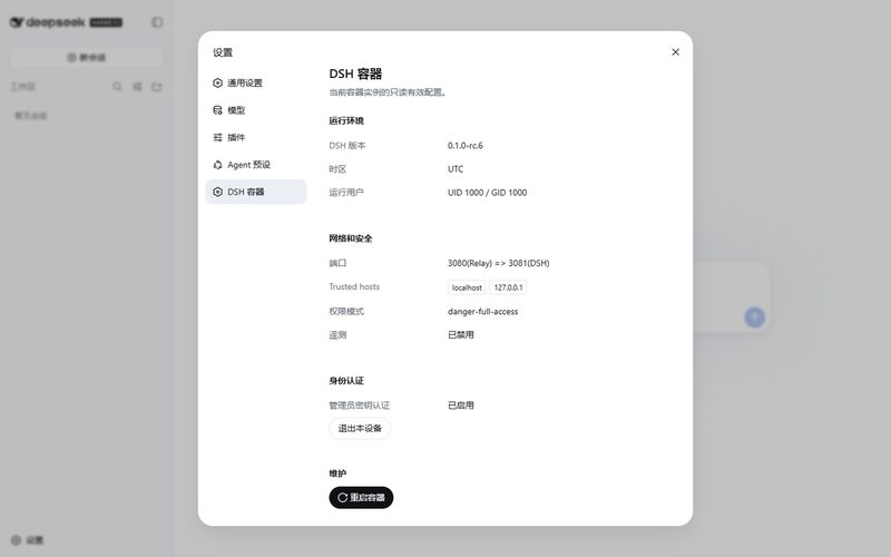 omdsh-dev/dsh-container 截图预览