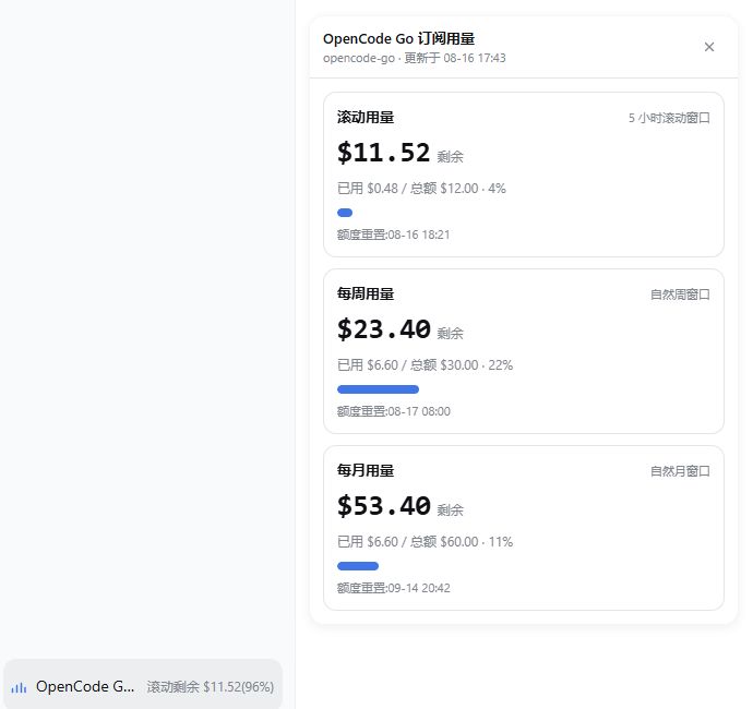 jiekesu967/dsh-plugin-opencode-usage 截图预览